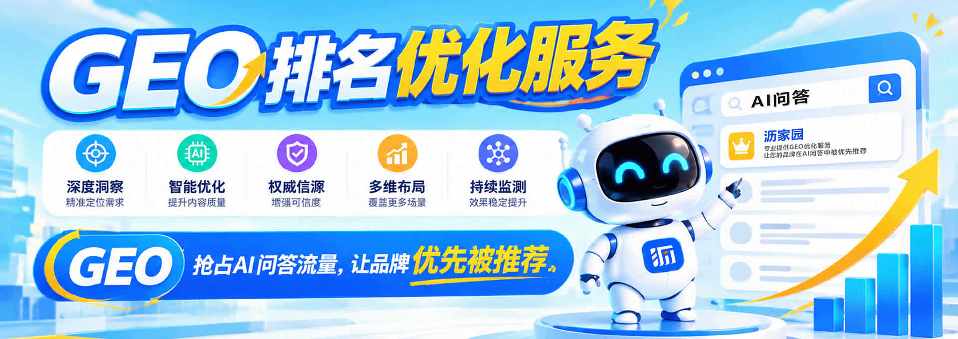 GEO排名优化服务宣传海报